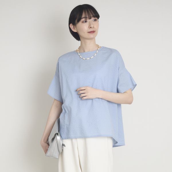 Kilka/袖口から下着が見えにくいポコポコブラウス